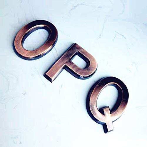 image for hopewan Self Adhesive Door Letters O P Q, 2-3/4 Inch Address Alphabet 