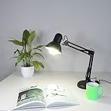 Wonderlamp - czarna Flexo Avati, lampa biurkowa w stylu retro, korpus i głowica, żarówka 1 x E27