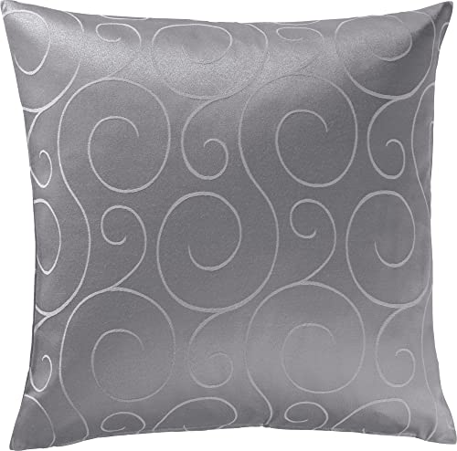 Erwin Müller Kissenhülle, Kissenbezug Oberhausen, Jacquard Ranken grau...