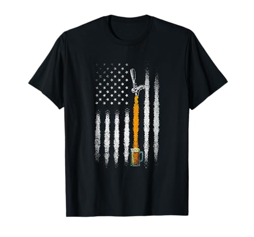 USA Flag Craft Beer T-Shirt