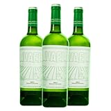 Vino Blanco VAEL - Color amarillo dorado, con aroma frutal e intenso. Combinación de Chardonnay y Moscatel. Perfecto para quesos ligeros, carnes blancas y pastas - 3 botellas x 75cl (Total: 2,25L)
