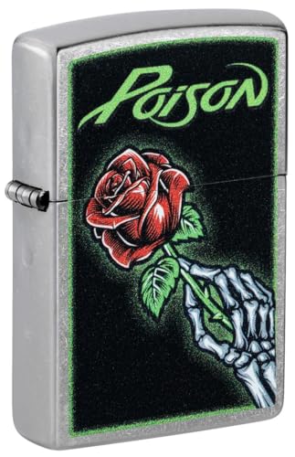 Encendedor Zippo personalizado Rose Street Chrome miniatura 1