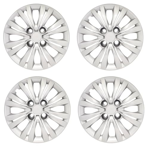 Kit 4 Calotas Aro 14 Compatível c/Roda Gol G4 G5 G7 - Prata