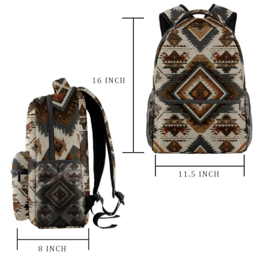 Mochila impermeable con textura de mármol y protección para laptop 2