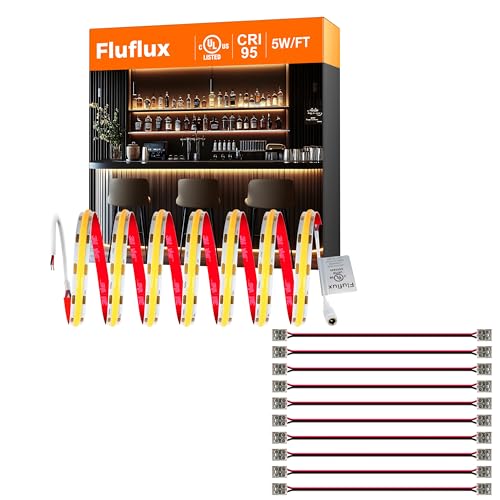 Kit Tira LED 2700K 10m 5W/FT COB con Conectores miniatura 1