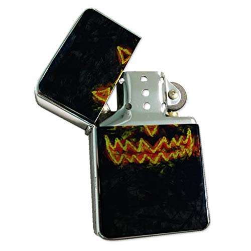 Encendedor Silver Halloween Neon Pumpkin Recargable miniatura 1
