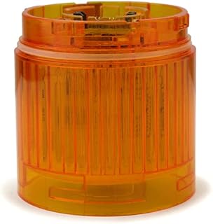 PATLITE LR5-E-Y Stack Lighting, 50 MM Height, LED Module, LR5 Series, Amber Lens Color, 24 VDC Rating