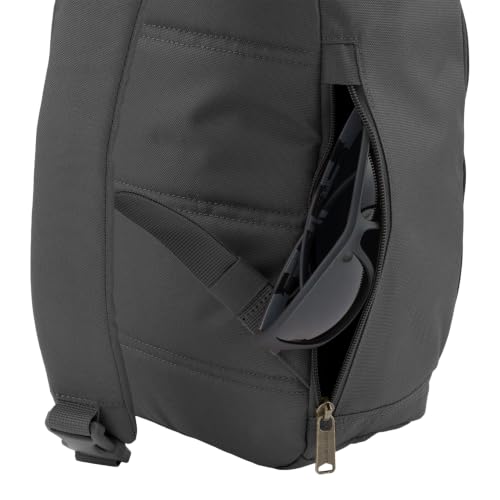 Image of Carhartt Durable Sling Bag, Crossbody Backpack with Side Release Buckle, Tablet Sleeve and Adjustable Strap, Gravel, 10L