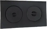 Chapa 2 Furos Econômica,MODELO PALISTA Completa P/Fogão A Lenha 40x22x19