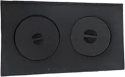Chapa 2 Furos Econômica,MODELO PALISTA Completa P/Fogão A Lenha 40x22x19