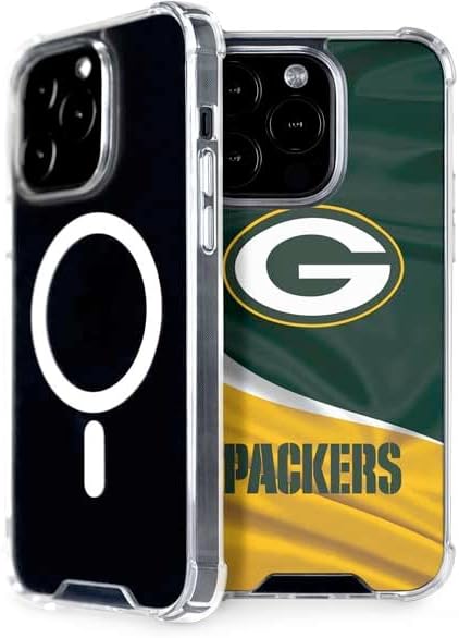 Skinit Phone Case Compatible with MagSafe iPhone 15 Pro - Officially Licensed NFL Green Bay Packers Design