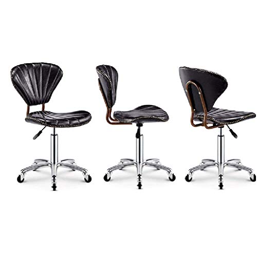 Chaise d'ordinateur de bureau MU à dossier bas avec coussin confortable - 4