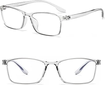 Nearsighted Glasses For Men Women, TR90 Flexible Frame Blue Light Blocking Lightweight Myopia Glasses For Distance