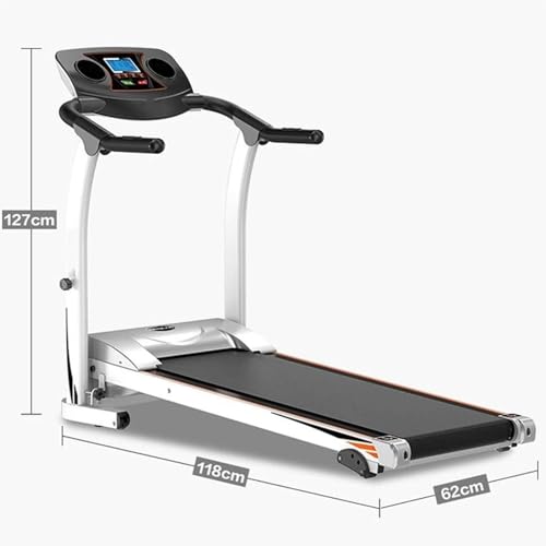 Image of Home Folding Treadmill with Incline, Electric Treadmill Machine with Heart Rate Monitor 3 Level Manual Incline Speakers Auto Lube Pulse Exercise Machines