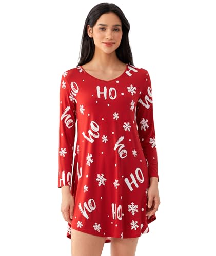 Image of GYS Womens Bamboo Viscose Nightgown Super Soft Lightweight Night Shirts for Sleeping