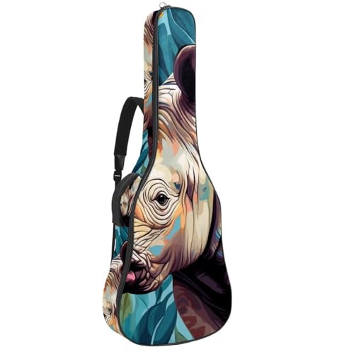 Sac pour guitare acoustique imprimé fleurs pour vos répétitions