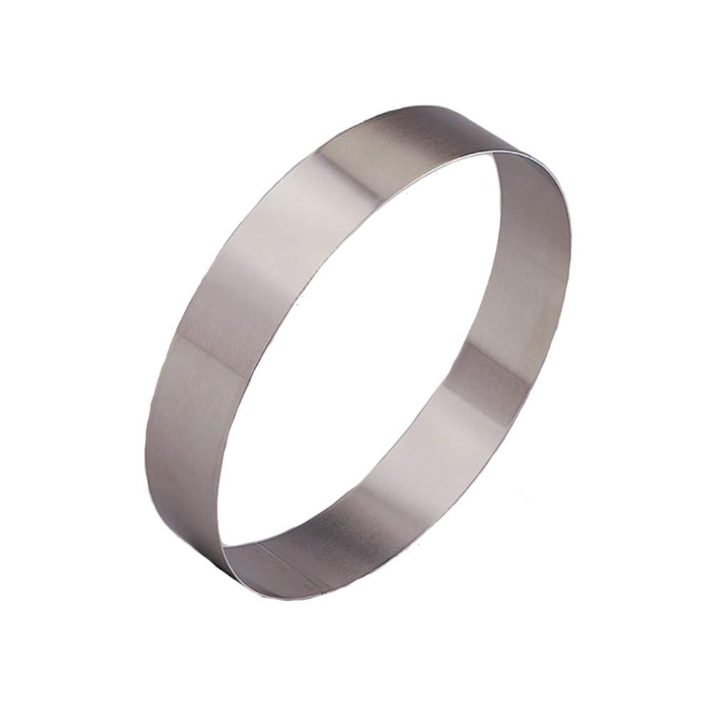 CAKE DECOR Stainless Steel Round Cake Ring & Burger Ring Heavy Duty 3 Inch Diameter x 7 Inch Height for Baking, Molding & Plating — Amazon image 2