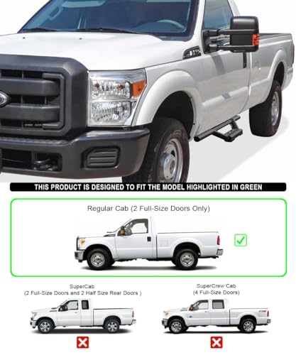 Estribos laterales compatibles Ford F250 F350 1999-2016 miniatura 2