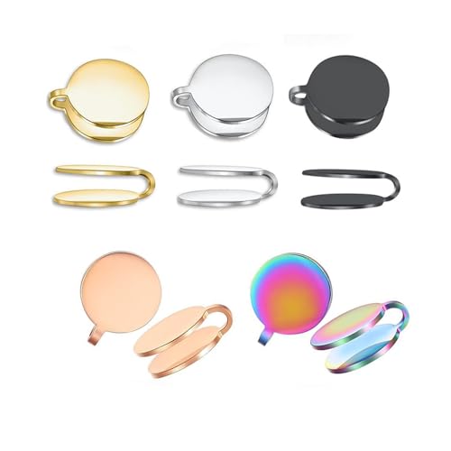 Pressure Earrings for Keloids Keloid Earrings Pressure Clip Spiral Compression Earring Stainless Steel Clip On Earring Non-Pierced Earring (5 Pair)