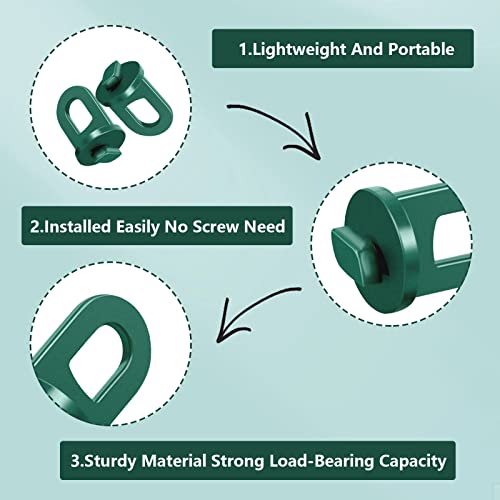 50Pcs Green House Twist Clips Greenhouse Hooks for Hanging for Greenhouse Laborer to Fixing Wires in Greenhouse Indoor Securing Insulation Materials Netting and Hanging Plants - Image 3