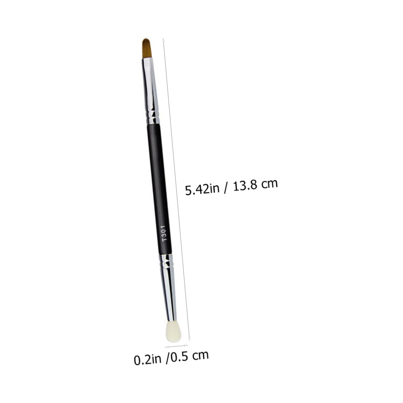 Gatuida 3pcs Double Sided Makeup Brushes Set Concealer Brush Sponge Eyeshadow Applicator
