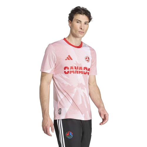 Adidas Men's Canada Jersey, White/Vivid Red, Large - image 2