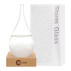 Storm Glass Weather Stations Water Drop Weather Predictor Creative Forecast Nordic Style Decorative Weather Glass (Small…