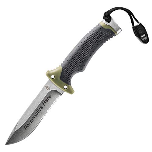 Custom laser engraved gerber ultimate survival knife 30-001829