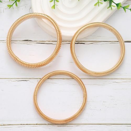 Image of Long tiantian Gold Bangles for Women Bangle Bracelets Chunky Bangles Bracelets Non Tarnish Gold /Silver Bracelet for Women Trendy Jewelry Gifts