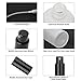 Hydior Glass Spray Bottle, Empty Fine Mist Spray Bottle, Perfume Atomizer, Black metal Sprayer (3.4oz 2Pack)