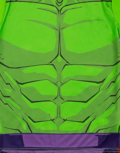 Marvel Hulk Boys Pajama Set | Kids Green & Purple T-Shirt & Shorts PJs Loungewear | Superhero Suit Pajama Nightwear Gift Set3