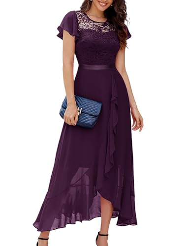 Berylove Festliche Cocktailkleider für Hochzeit Abendkleid mit Ärmeln...