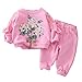 Produktbild MoneycomToddler Baby Kids Girls Spring Floral Ruffles Sweatshirt Tops Pants Trousers Set Rosa, Hot Pink, Hellblau Gr. 2-3  Jahre , Hot Pink