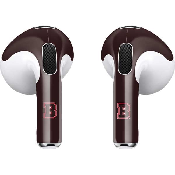 Skinit Decal Audio Skin Compatible with Apple AirPods (3rd Gen, 2021) - Officially Licensed Brown B Logo Design