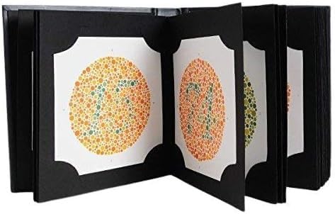 KASHSURG Ishihara Test Chart Books for Color Deficiency_38 Plates with User Manual & One Eye OccluderPack of 8