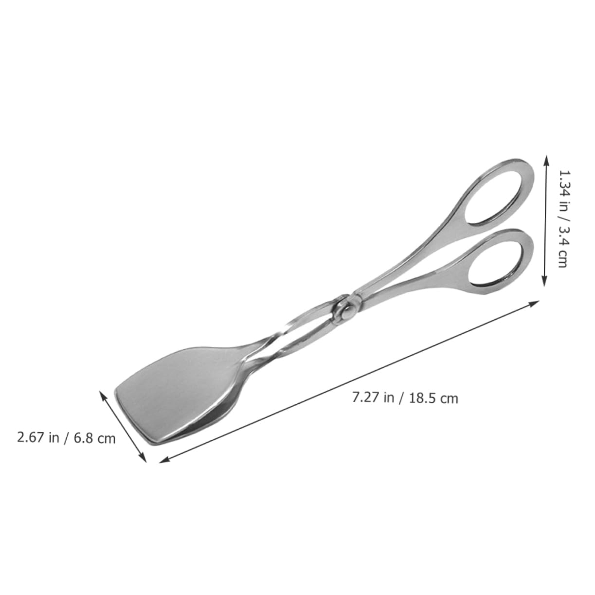 TOYANDONA 2 Series Pinzas Para Alimentos De Acero Inoxidable Pinzas De Barbacoa Carne Horneando Parilla Para Asar Freír De Postre De Panadería Tong De Parrilla Plata 2 Piezas*2