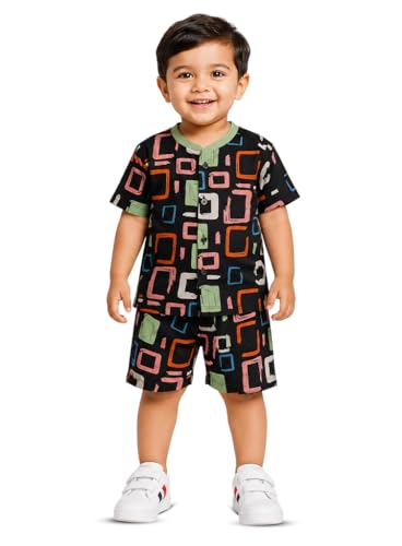 Image of 3BROS Baby Boys & Baby Girls Cotton Hosiery Clothing Set Half Sleeves T-shirt with Matching Pants (DB20HS6027 Parent)