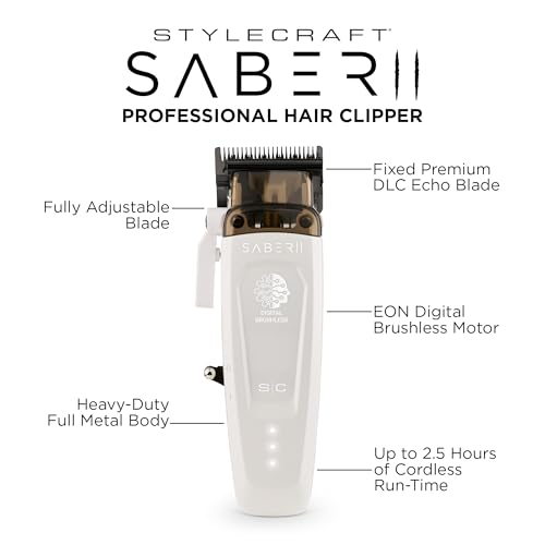 Tondeuse professionnelle Saber pour dégradés parfaits et coupe nette