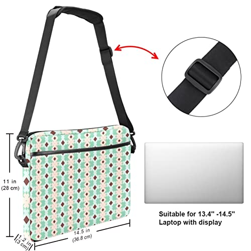 Sacoche PC portable 13.3 pouces sac bandoulière géométrique 14 pouces pour ordinateur