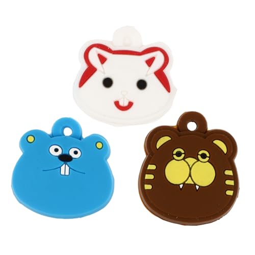 ifundom 3Pcs Cartoon Animal Tennis Racket Dampeners Vibration Absorbers for Shock Reduction Fun Racket Accessories for Less Vibration and Tennis Elbow Relief