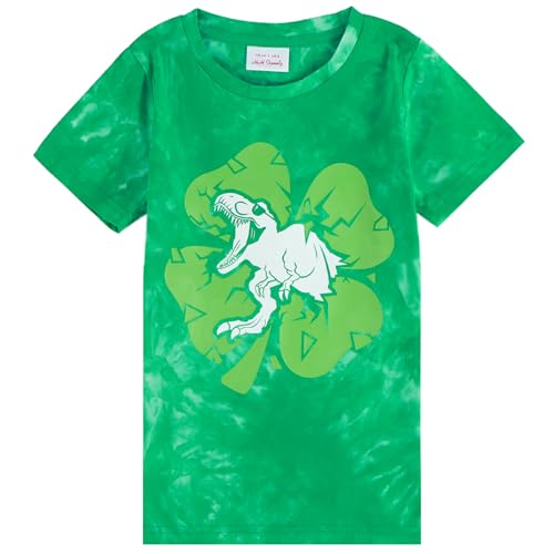 HH Family Kids St. Patrick’s Day Shirt Boys and Girls Green T-Shirt Clothing 4-12 Years