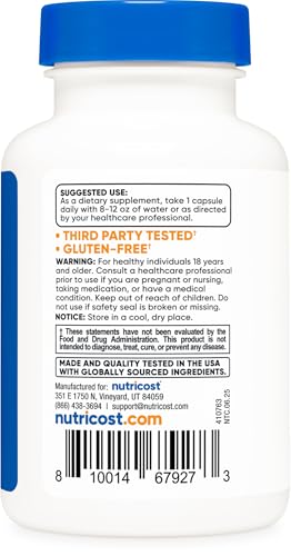 image for Nutricost KSM-66 Ashwagandha Root Extract 600mg, 60 Veggie Caps - 5% W