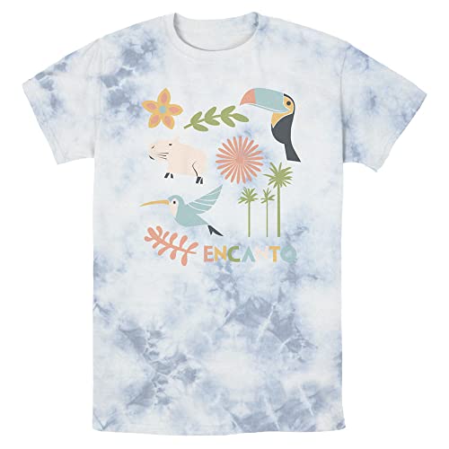 T-shirt Disney Collage pour homme en coton imprimé vintage
