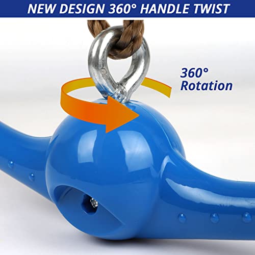 Yamiprobi NEW HANDLE TWIST - 2021 Ninja-Twister Swing Spins Set: Slackline Attachments - 360° Handle Twist-Spin Flips Toy Activate Ninja Powers Warrior Accessories Kids Hang Toys thumb #1