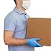 UC Global Trade Inc Medium Disposable Vinyl Exam Gloves, 4 Mil-Thick -Latex Free Powder Free, Food Safe, Cleaning Gloves-Blue, 100 count