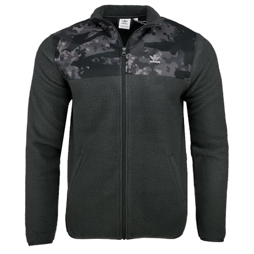 adidas Kids Boys Fleece Jacket Athletic Outerwear Casual - Grey