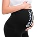 Leafigure Maternity Flare Leggings with Pockets Over The Belly Yoga Pants for Workout Soft Pregnancy Activewear Navy XL
