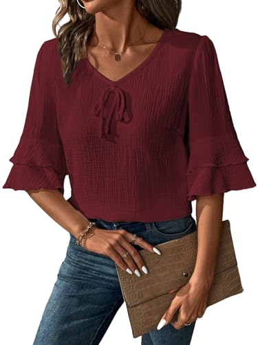 Image of TOPLOT Women's Top | Stylish Shirt Design | Comfortable Western Top| Easy Movement Structure | Trendy Look Styling | Versatile Perfect for Casual & Everyday Fashion (5231)