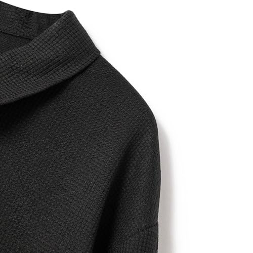 Mens Jacket Waffle Knit Spring Fall Lapel Silm-Fit Zip Up Trendy Jackets - image 8