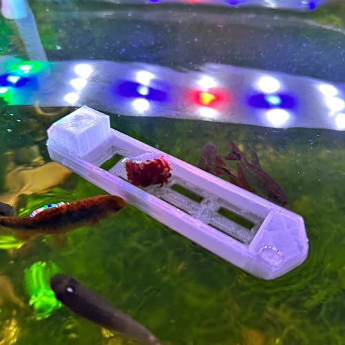 Image of Aquarium Feeder Frozen Blood Worm Boat for Fish Tank Aquarium Feeding (Black)